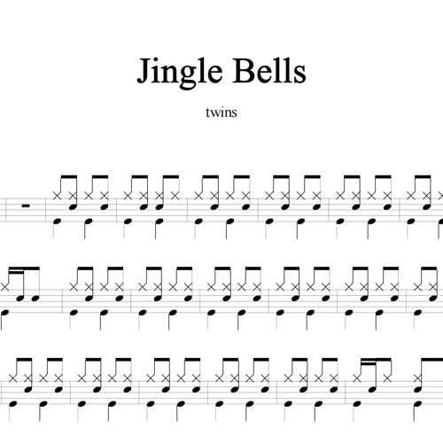 鼓谱*twins_Jingle Bells.asp